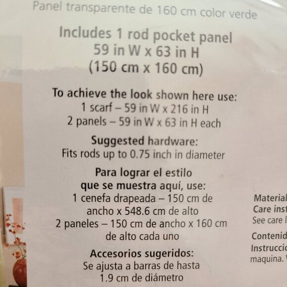 MAINSTAYS Farmhouse Floral Grey Polyester Slub Shower Curtain 72 x 72 - Picture 3 of 6